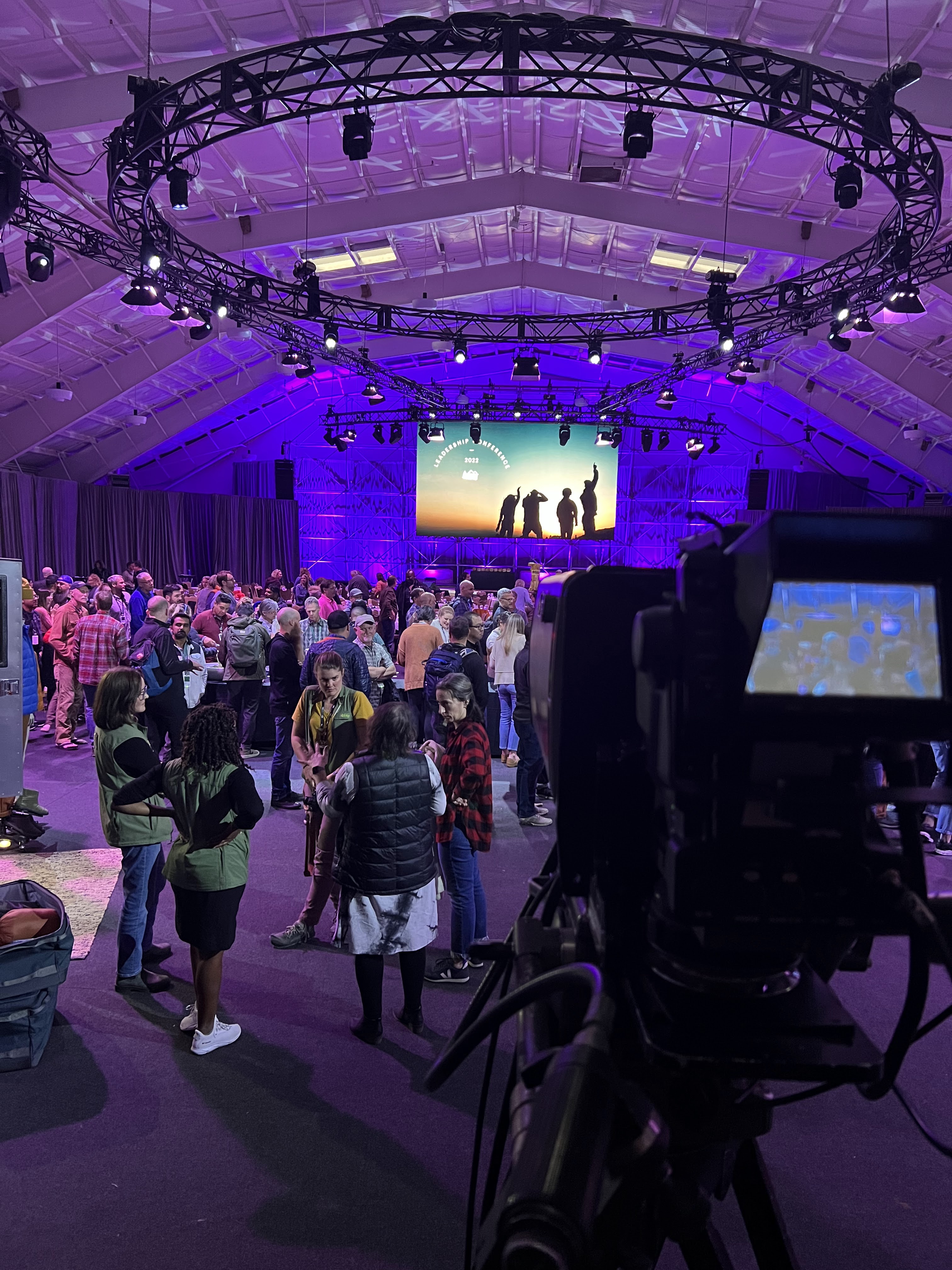 LED video wall at live event